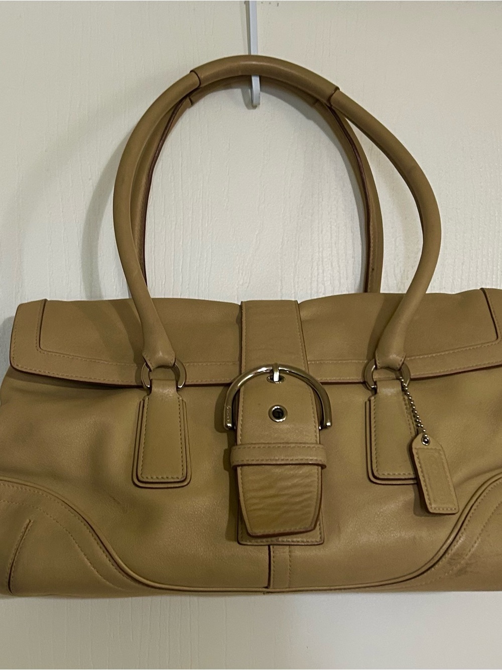 Coach #9251  Vintage Shoulder Satchel Leather Bag & Hang Tag - Picture 4 of 12